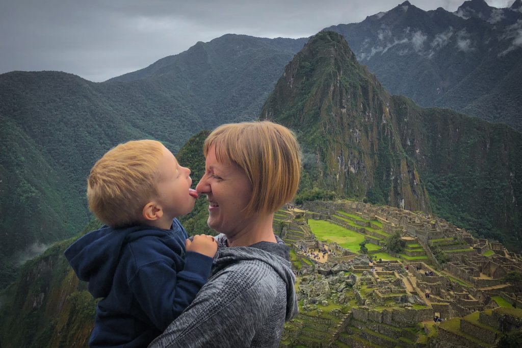 Machu Picchu with a toddler
